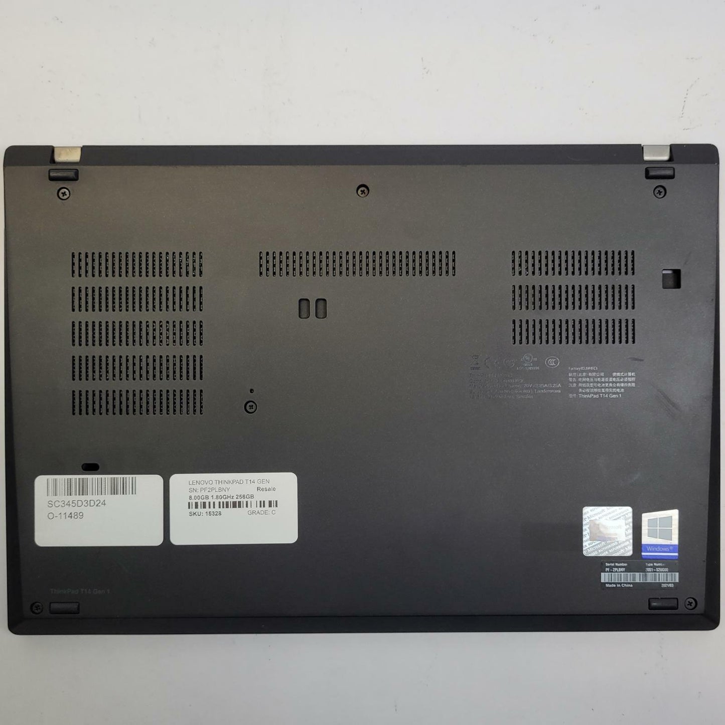 LENOVO THINKPAD T14 G1 Win 11 i7-10610U 16GB RAM 256GB NVME | Grade C | 15328