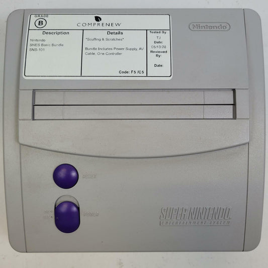 Super Nintendo Entertainment System SNS-101 Video Game Console | Grade B