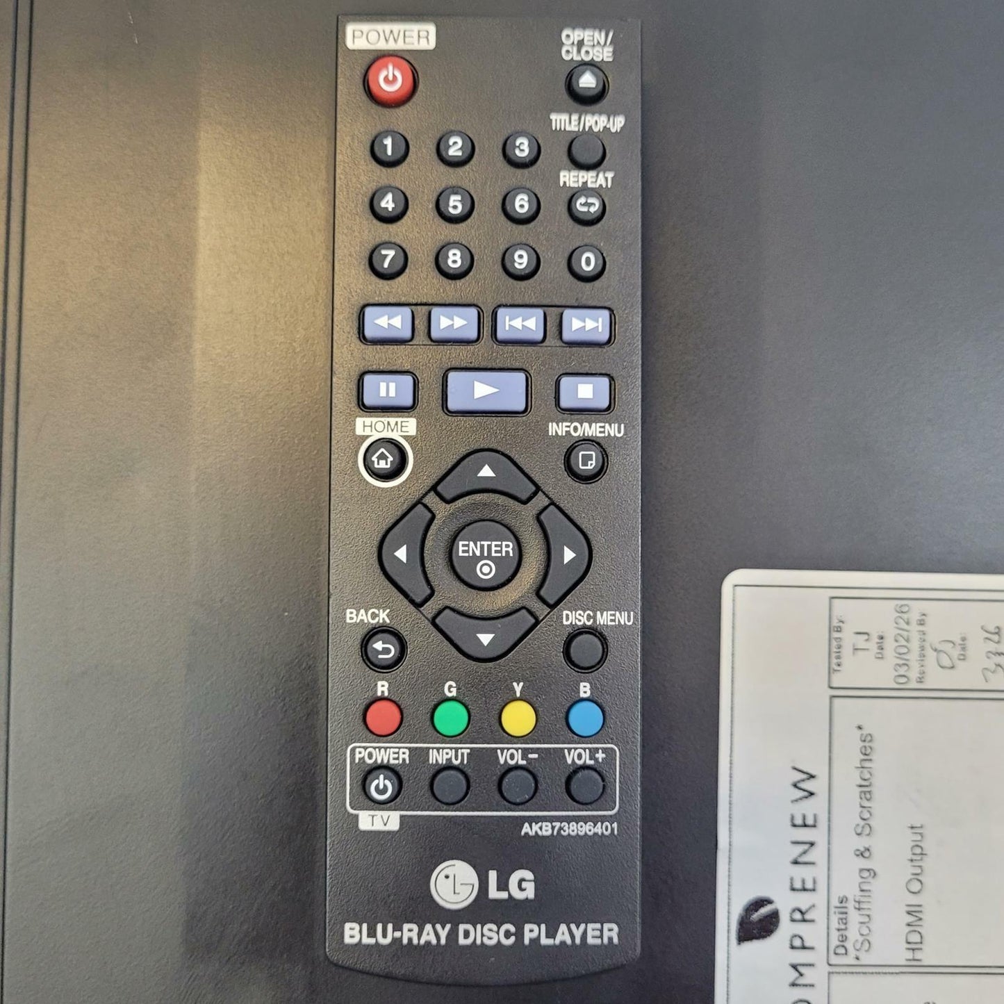 LG BP340 Blu-Ray Disc Player | Grade B