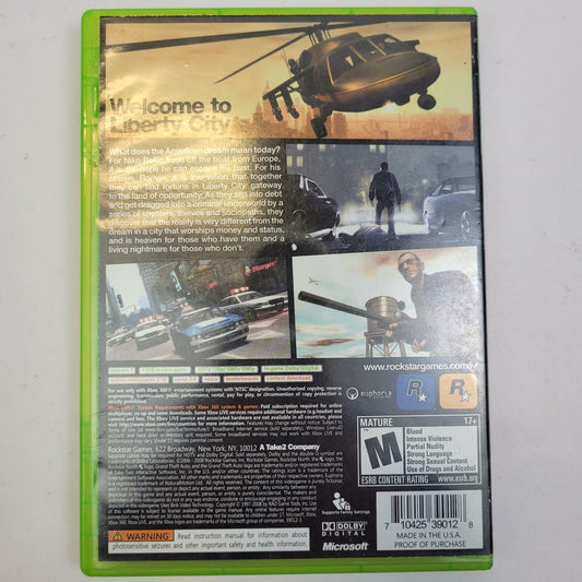 Xbox 360 Game: Grand Theft Auto IV | Grade B