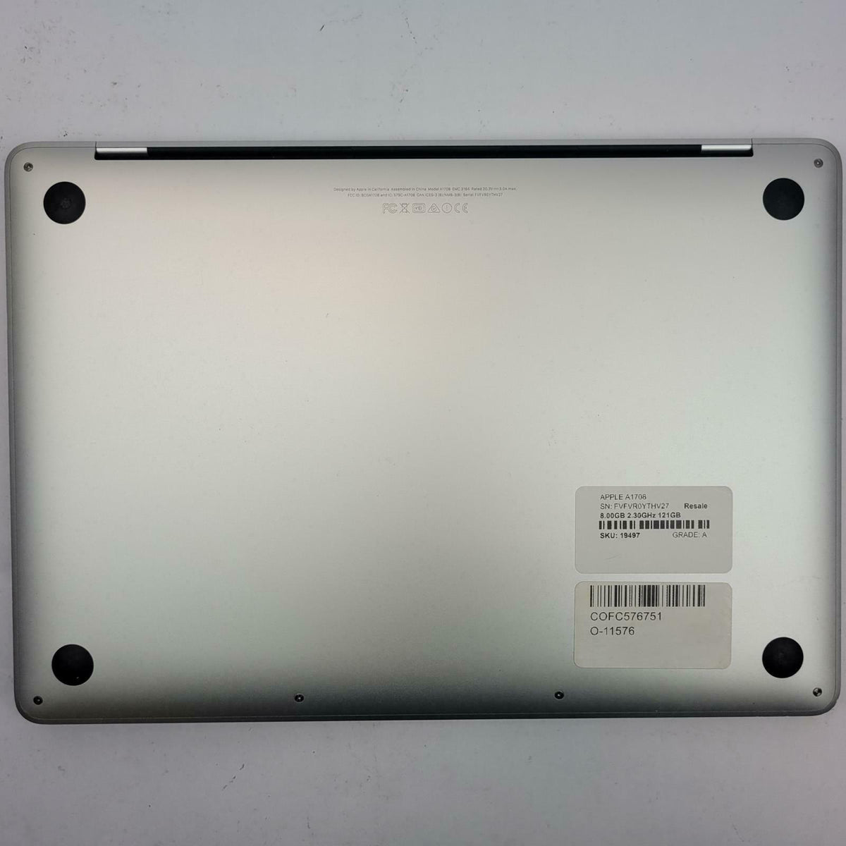 APPLE MacBook Pro A1708 MacOS Ventura i5-7360U 8.00GB RAM 121GB NVME | Grade A