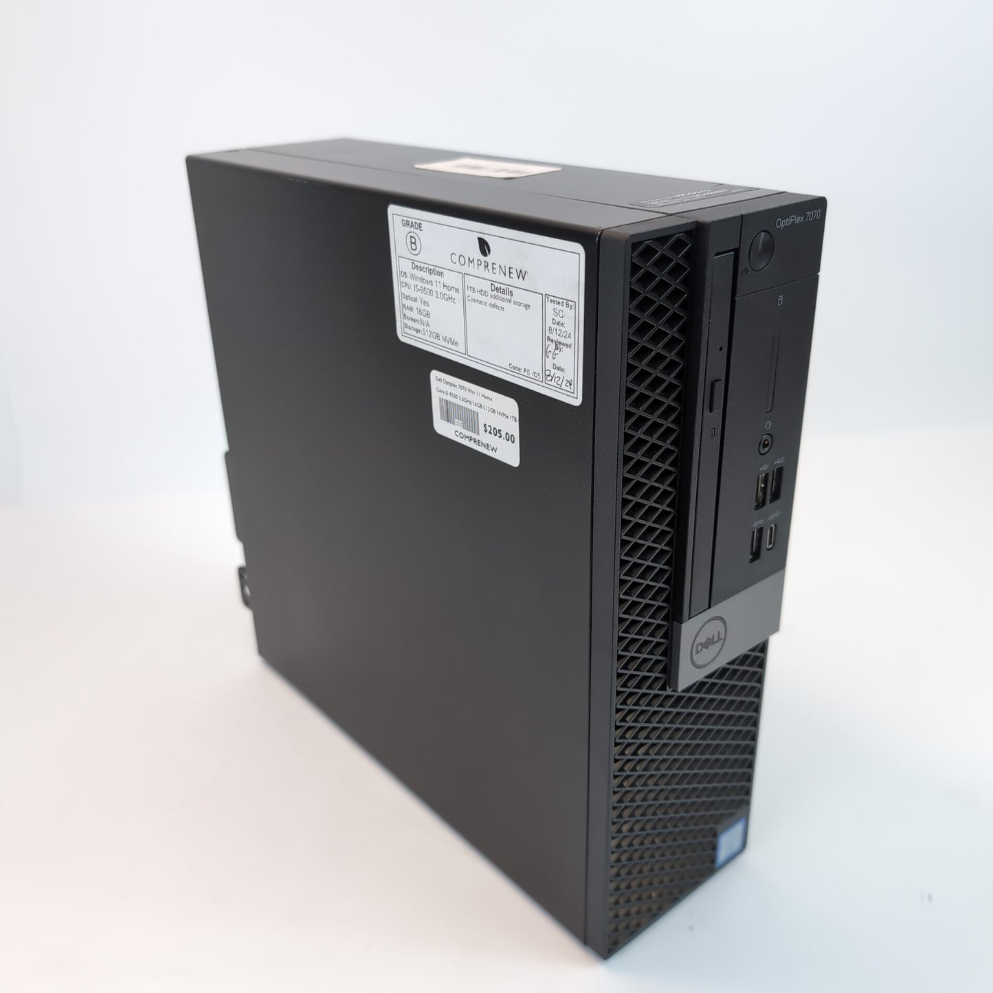 Dell Optiplex 7070 Win 11 Home Core i5-9500 3.0GHz/16GB/512GB NVMe/1TB HDD | Grade B