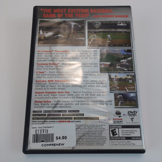 Sony PlayStation 2 Game - Major League Baseball 2K5 | Grade B