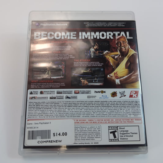 Sony PlayStation 3 Game - WWE 2K14 | Grade B