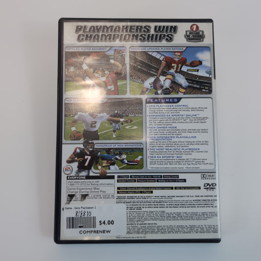 Sony PlayStation 2 Game - Madden 2004 | Grade B