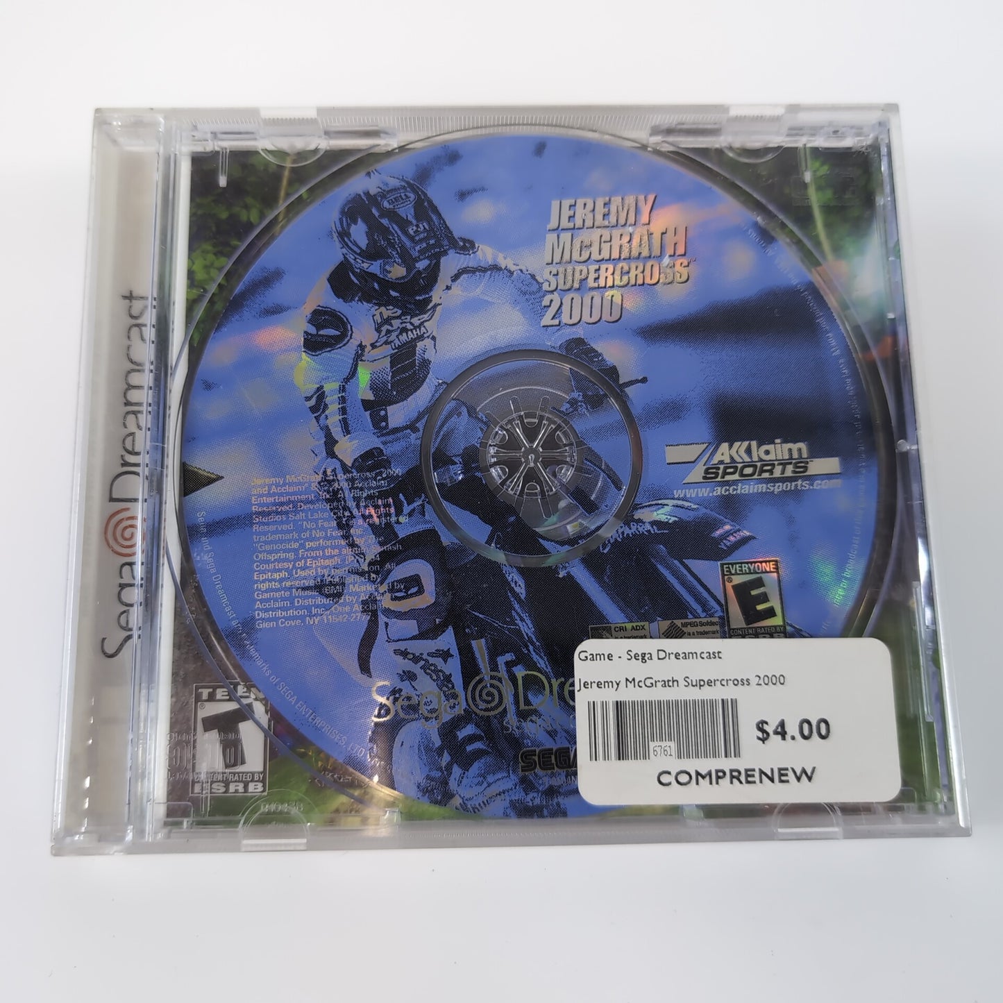 Sega Dreamcast Game - Jermey McGrath Supercross 2000 | Grade B