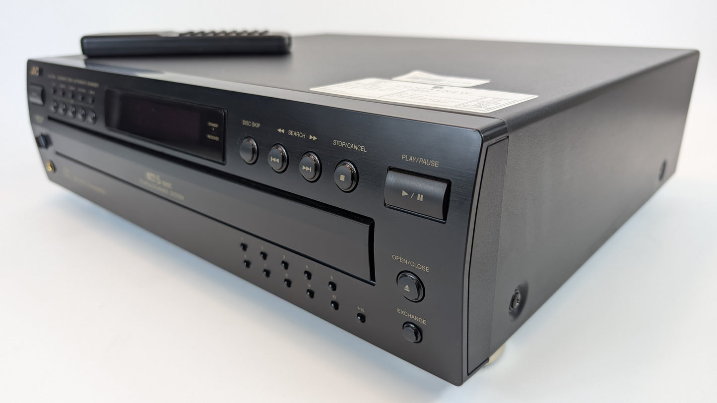 JVC XL-F254 - 5 Disc Carousel Rotary CD Changer Player with Remote | Grade B