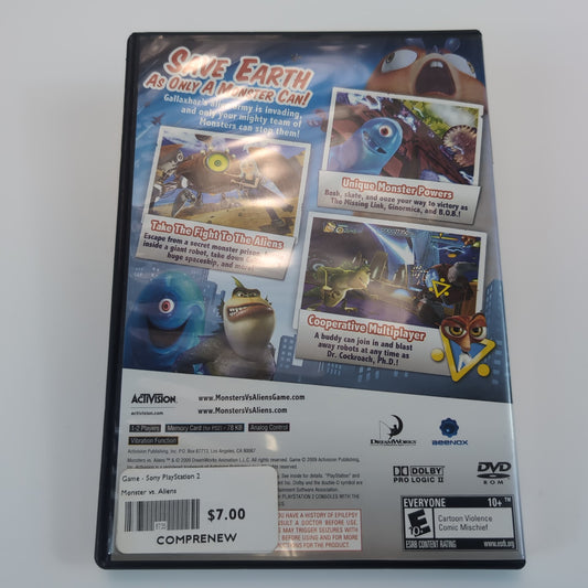 Sony PlayStation 2 Game - Monsters Vs. Aliens | Grade A