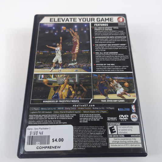 Sony PlayStation 2 Game - NBA Live '07 | Grade B