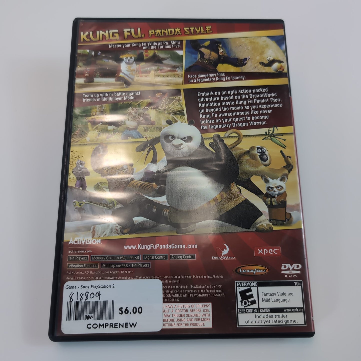 Sony PlayStation 2 Game - Kung Fu Panda | Grade B