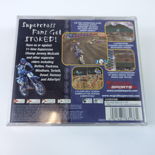 Sega Dreamcast Game - Jermey McGrath Supercross 2000 | Grade B