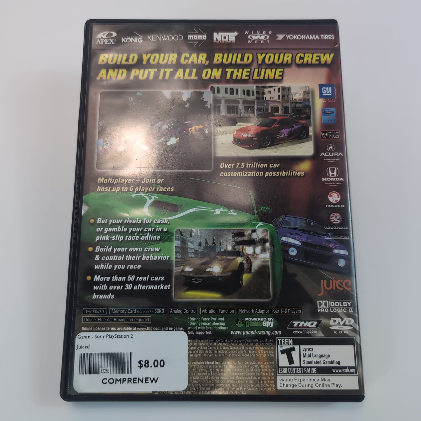 Sony PlayStation 2 Game - Juiced | Grade B