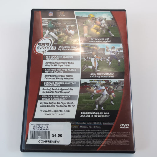 Sony PlayStation 2 Game - NFL Game Day 2002 | Grade B