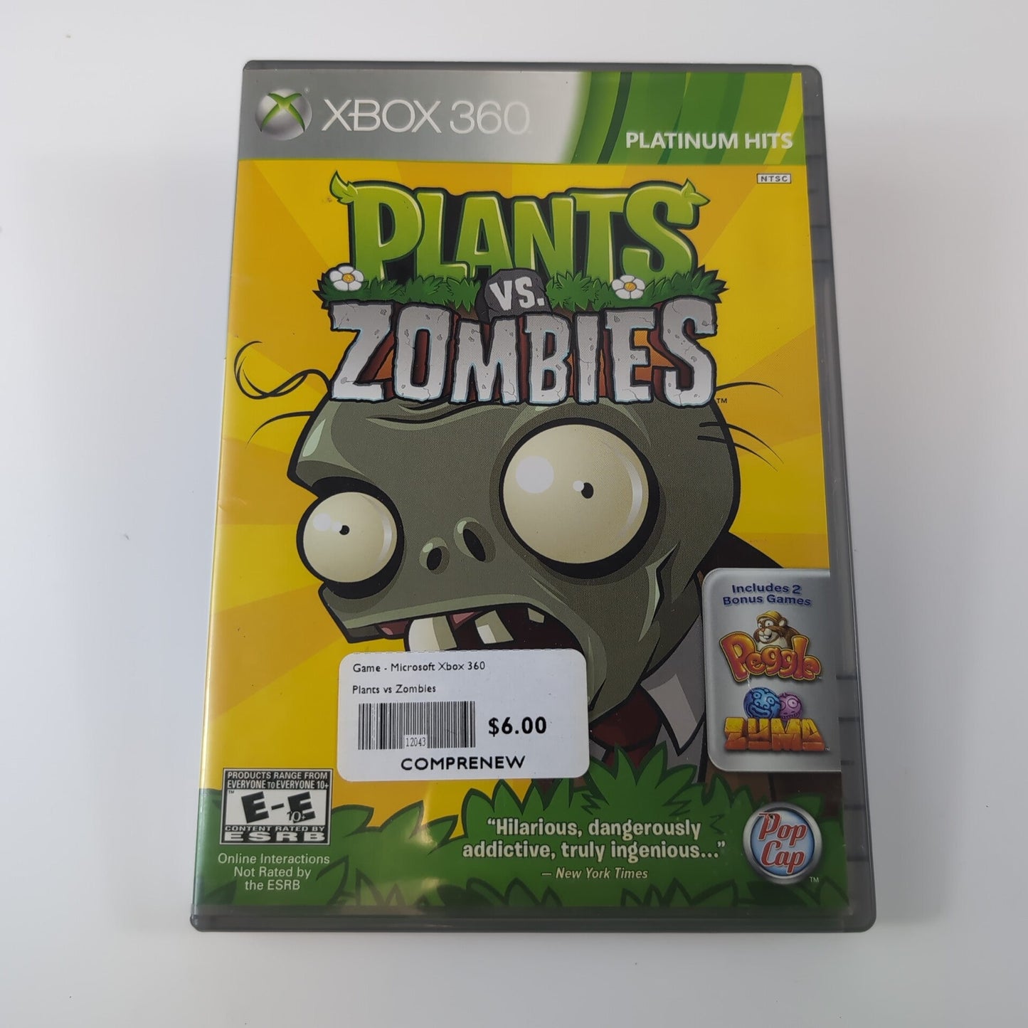Microsoft Xbox 360 Game - Plants vs Zombies | Grade B