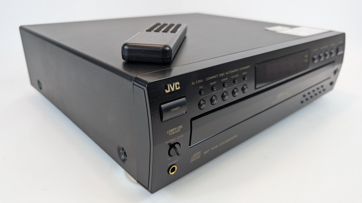 JVC XL-F254 - 5 Disc Carousel Rotary CD Changer Player with Remote | Grade B