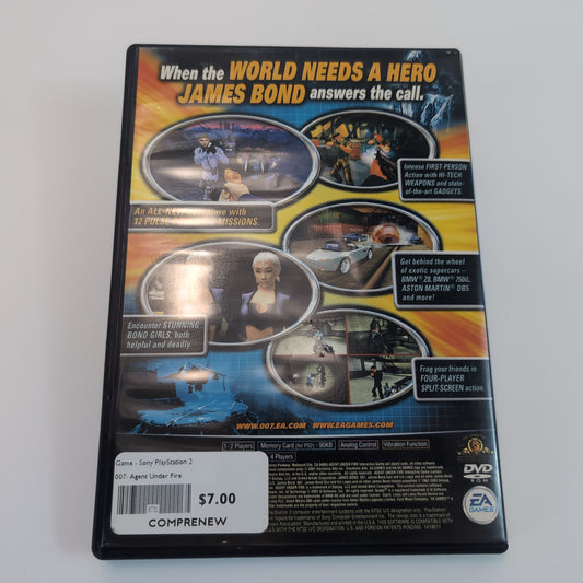 Sony PlayStation 2 Game - 007: Agent Under Fire | Grade B