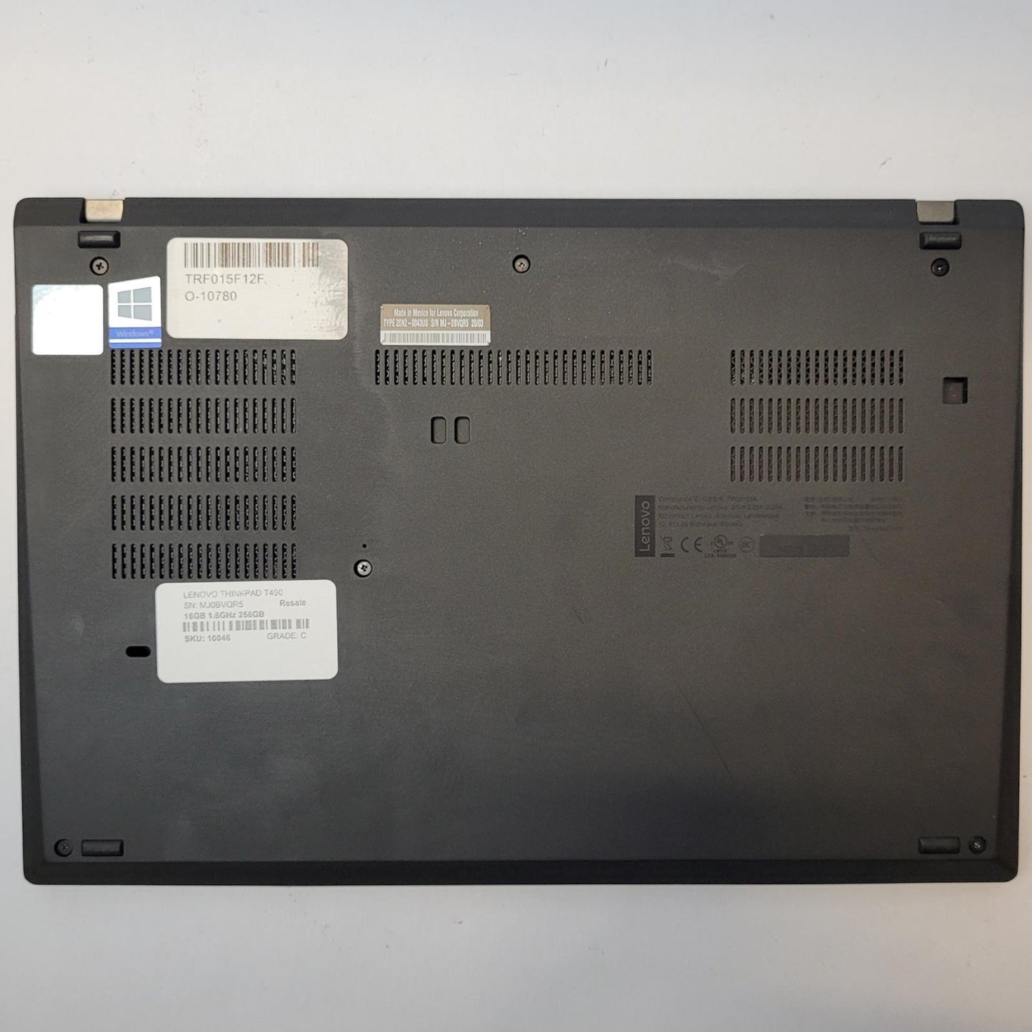 LENOVO THINKPAD T490 Win 11 Home i5-8365U 16GB RAM 256GB NVME | Grade C | 10046