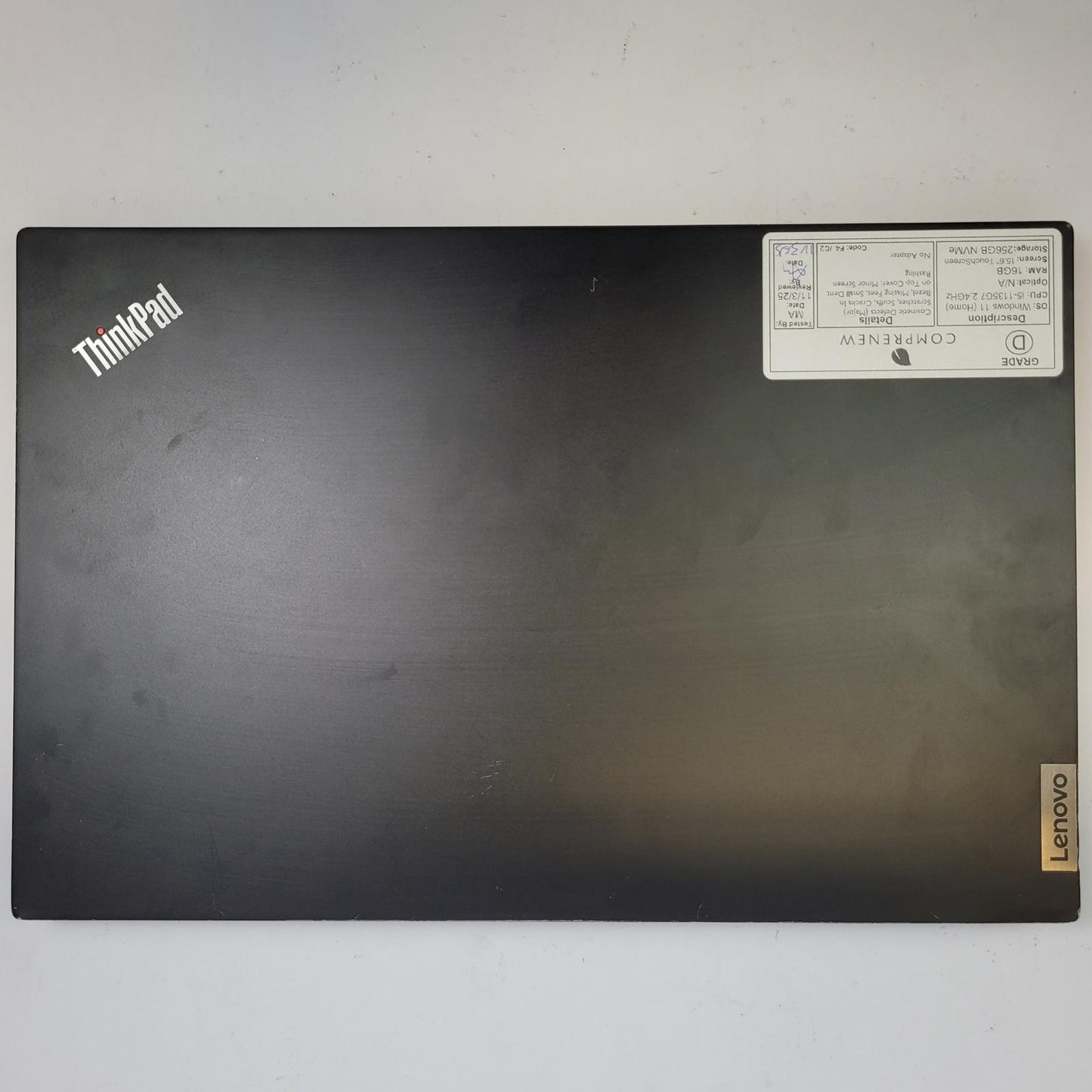 LENOVO THINKPAD E15 GEN 2 Win 11 I5-1135G7 16GB RAM 256GB NVME | Grade D