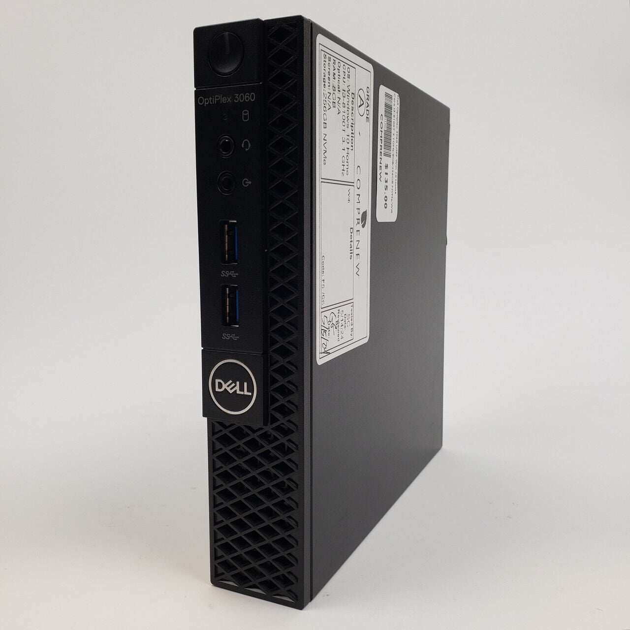 Dell OptiPlex 3060 Win 10 Home i3-8100T 8GB RAM 256GB NVMe | Grade A - ShopComprenew
