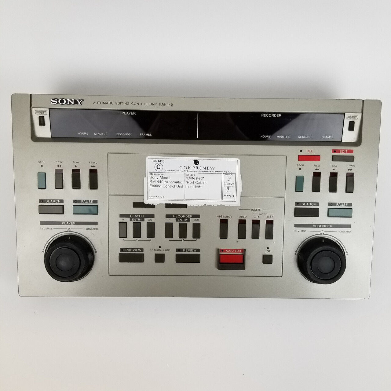Sony RM-440 Automatic Editing Control Unit | Grade C - ShopComprenew