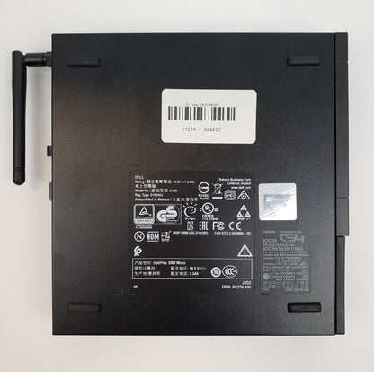 Dell OptiPlex 3060 Win 10 Home i3-8100T 8GB RAM 256GB NVMe | Grade A - ShopComprenew