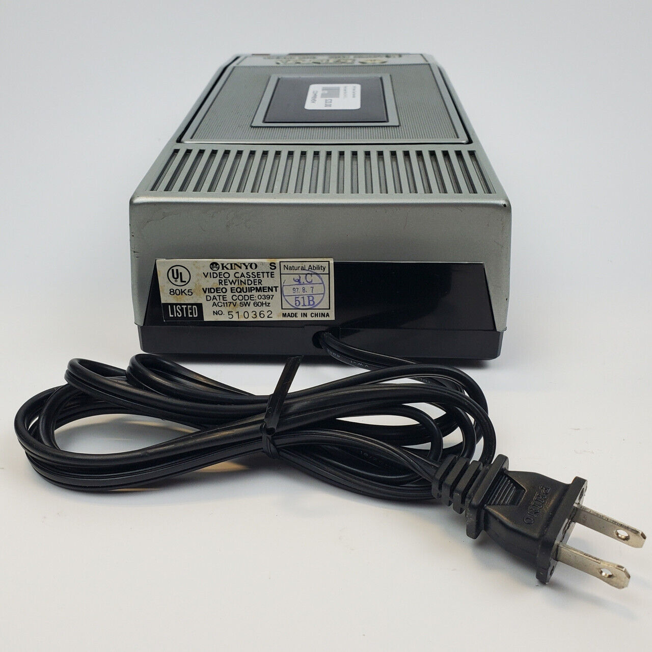 Kinyo UV-413 Super Slim VHS Tape Video Rewinder | Grade B