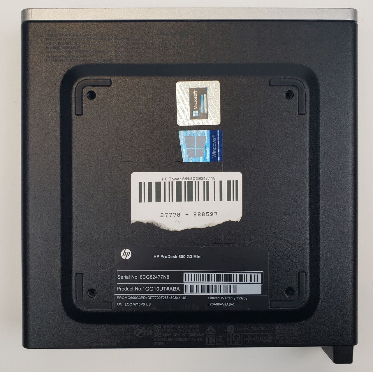 HP ProDesk 600 G3 Win 10 Home i7-7700T 16GB RAM 256GB NVMe | Grade A - ShopComprenew