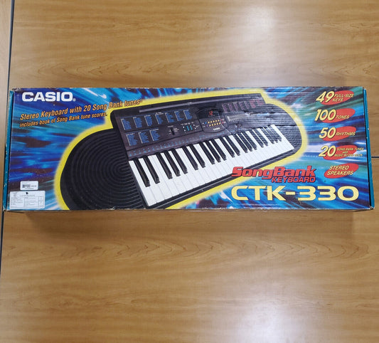 Casio CTK-330 49 Key 100 Tone Electric Keyboard w/ Box | Grade B - ShopComprenew