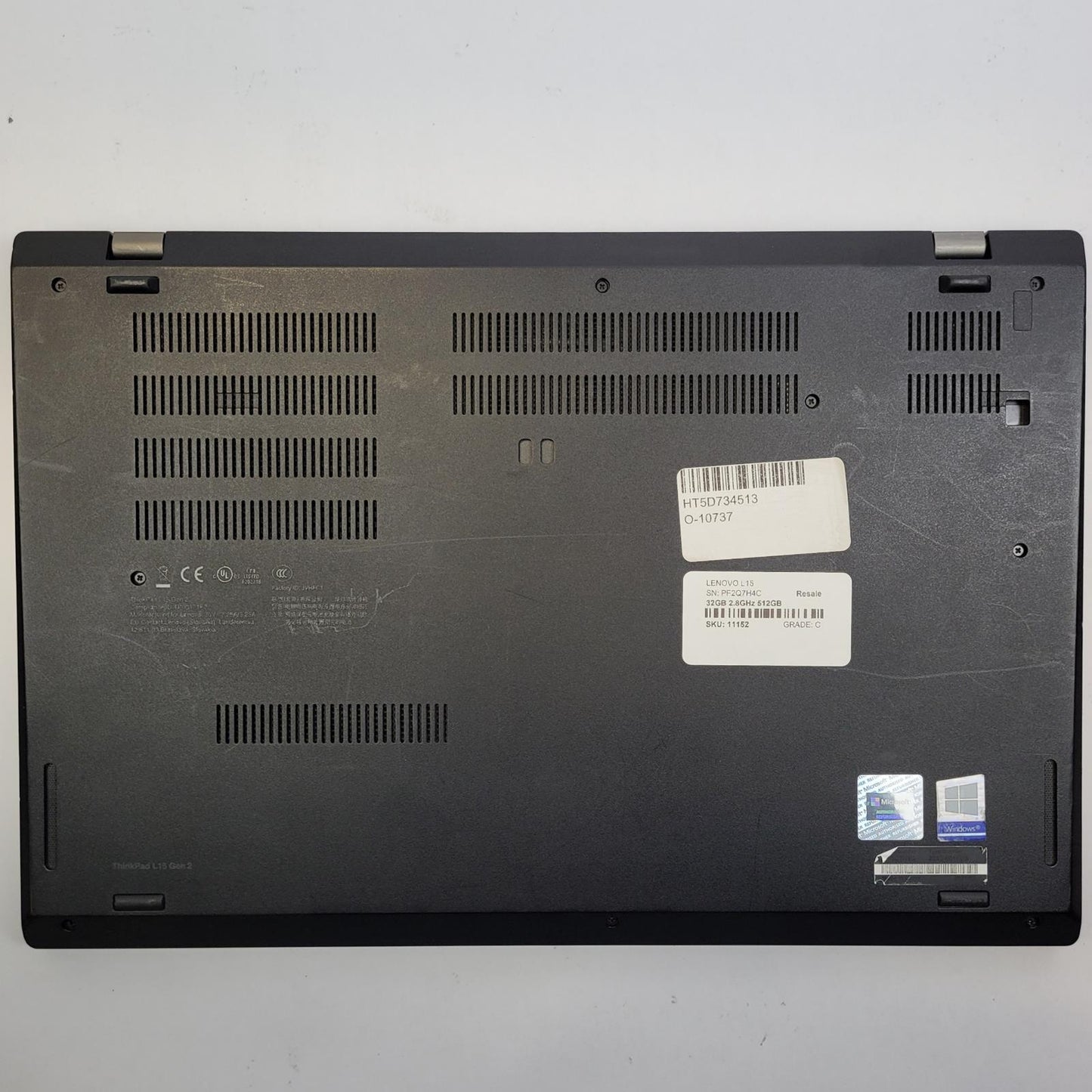 LENOVO ThinkPad L15 Windows 11 Home I7-1165G7 32GB RAM 512GB NVME | Grade C