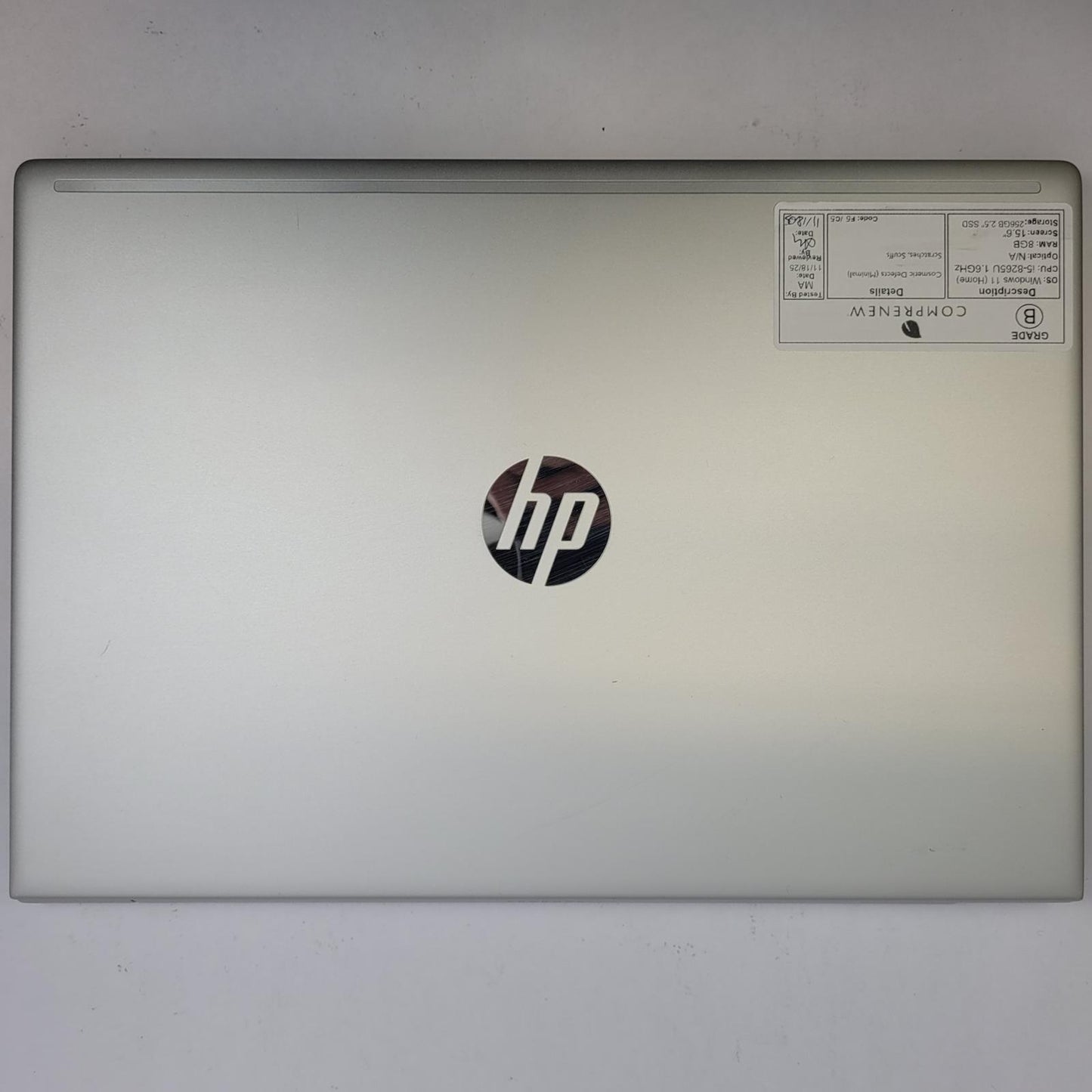 HP PROBOOK 450 G6 Win 11 i5-8265U 8GB RAM 256GB 2.5" SSD | Grade B | 11153