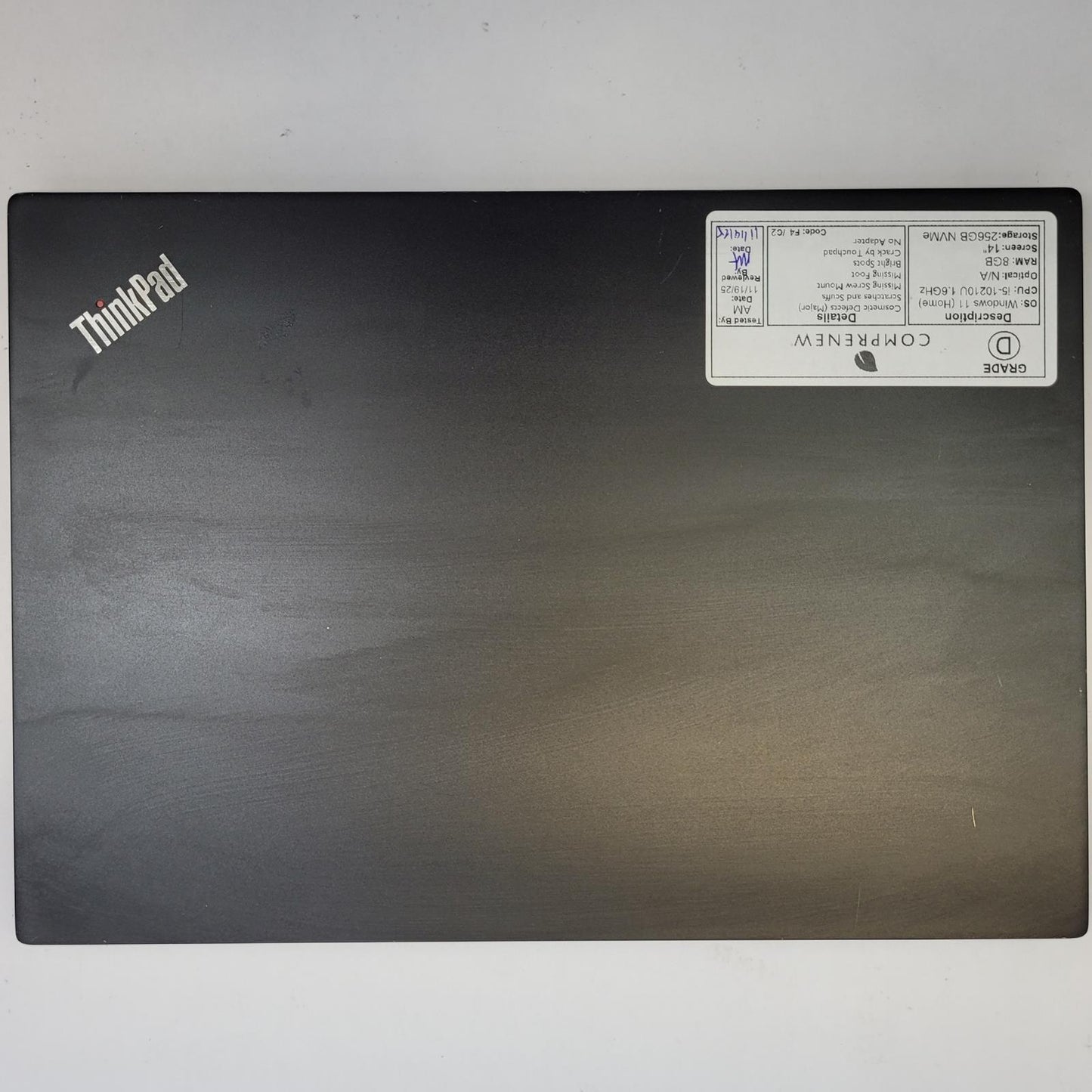 LENOVO L13 Windows 11 Home I5-10210U 8GB RAM 256GB NVME | Grade D