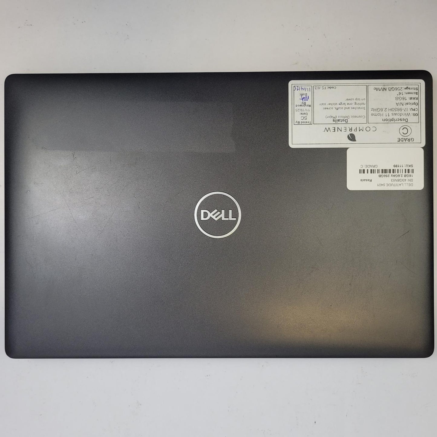 DELL LATITUDE 5401 Windows 11 Home I7-9850H 16GB RAM 256GB NVME | Grade C