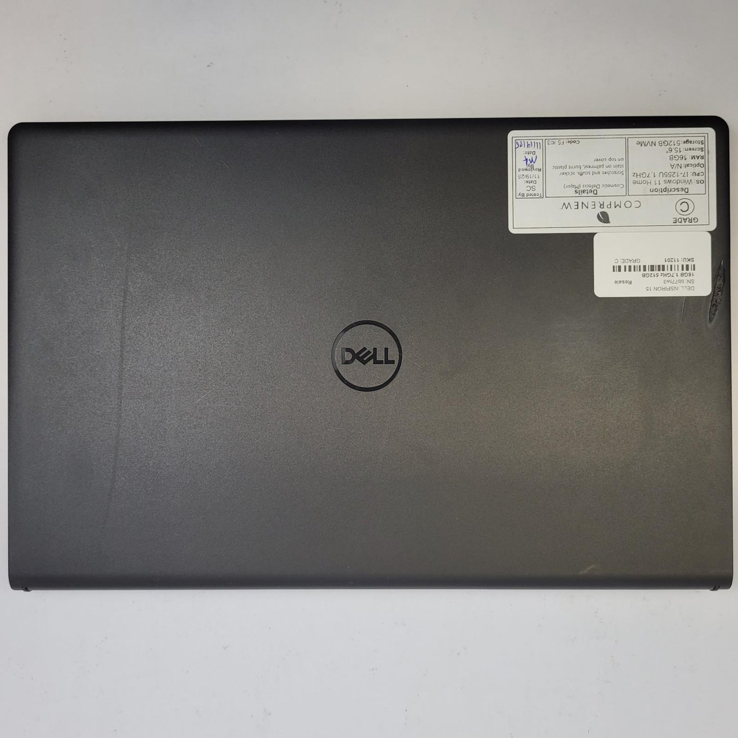 DELL INSPIRON 15 Windows 11 Home i7-1255U 16GB RAM 512GB NVME | Grade C
