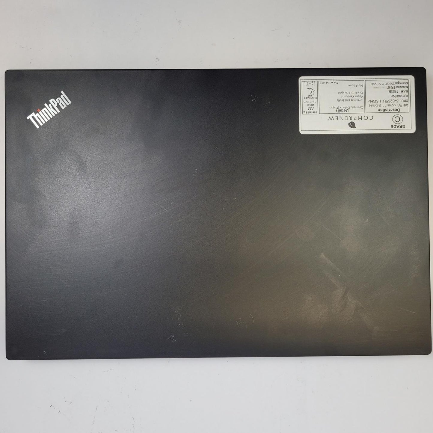LENOVO E590 Windows 11 Home i5-8265U 16GB RAM 256GB 2.5" SSD | Grade C
