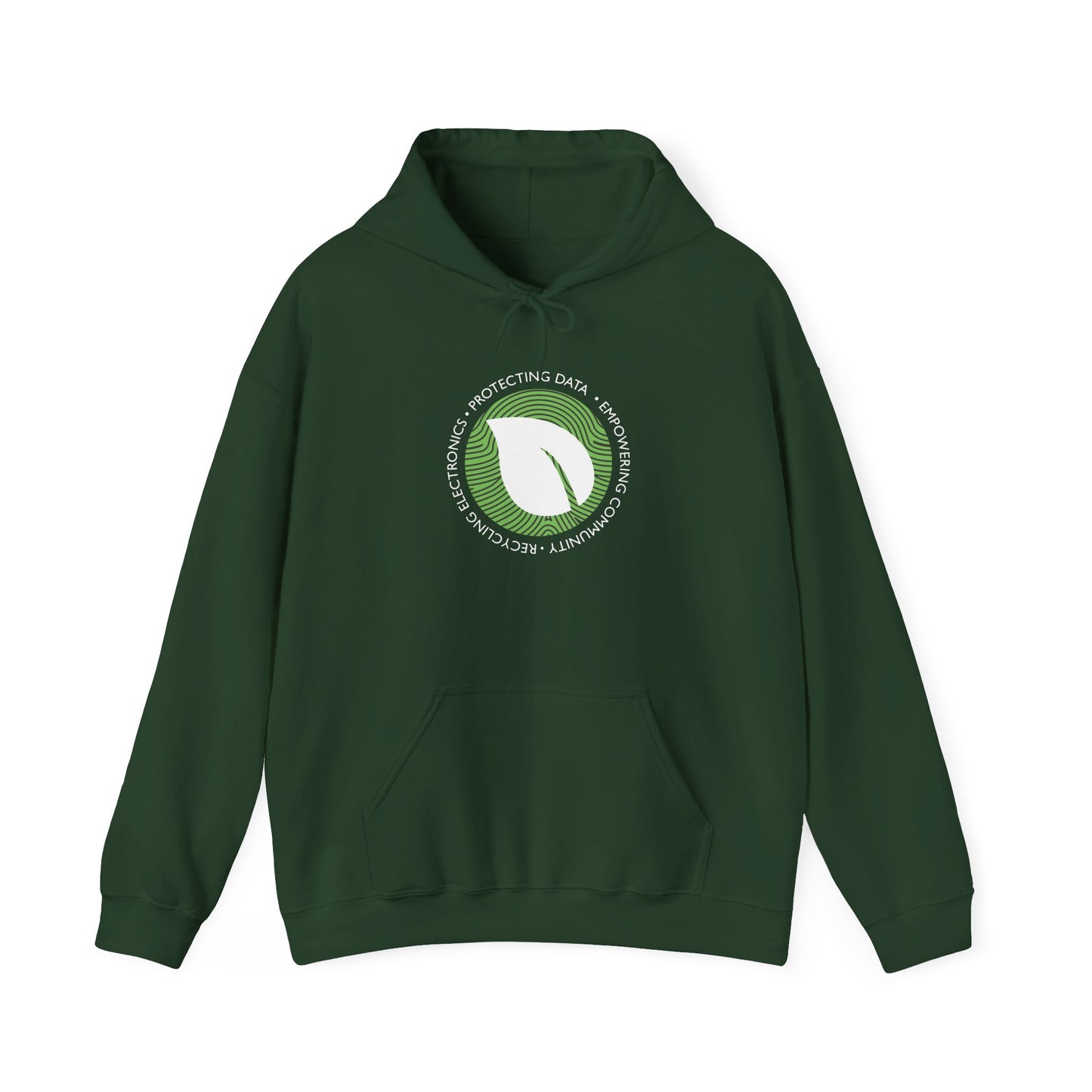 Eco-Friendly Leaf Printed Unisex Heavy Blend™ Hooded Sweatshirt