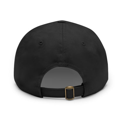 Eco-Friendly Dad Hat with Leather Patch, Casual Cap for Outdoor Adventures, Perfect Gift for Nature Lovers, Birthday and Father’s Day