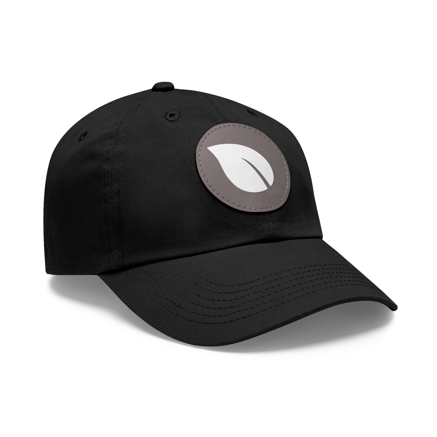 Eco-Friendly Dad Hat with Leather Patch, Casual Cap for Outdoor Adventures, Perfect Gift for Nature Lovers, Birthday and Father’s Day