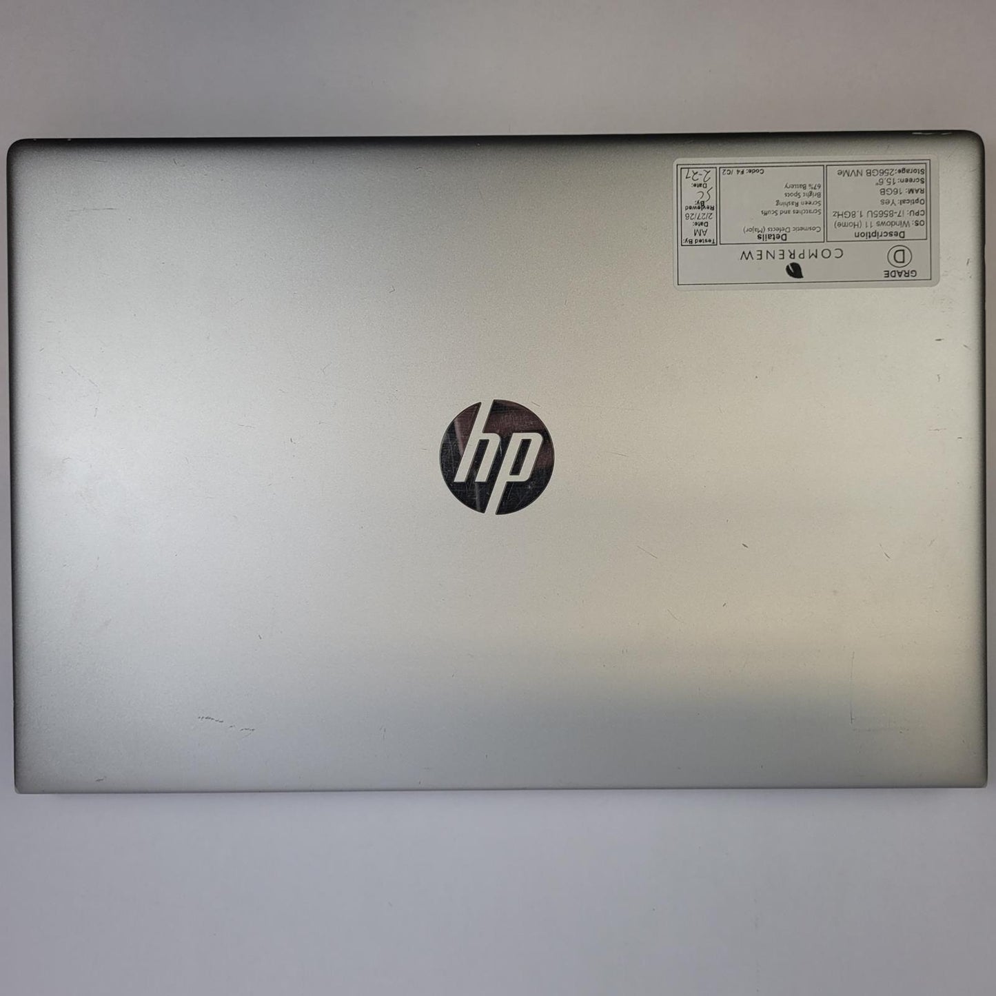 HP ProBook 650 G5 Windows 11 Home i7-8565U 16GB RAM 256GB NVMe | Grade D