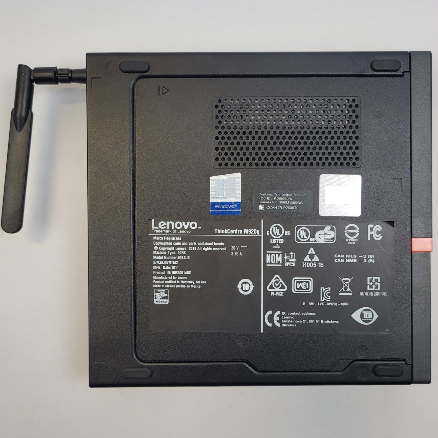 LENOVO THINKCENTRE M920Q Win 11 Home i5-8500T 8GB RAM 256GB NVMe | Grade B