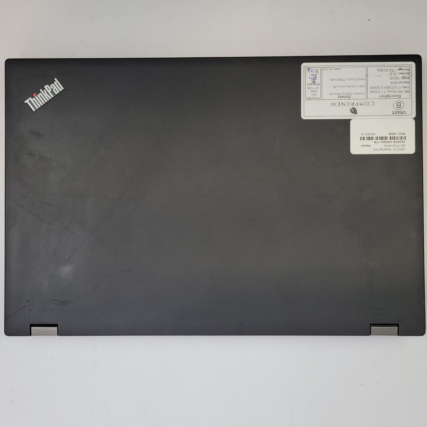 LENOVO ThinkPad P53 Win 11 i7-9750H 16GB RAM 1TB NVMe | Grade B