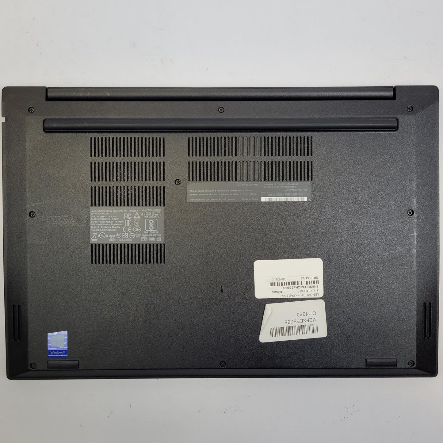 LENOVO THINKPAD E580 Win 11 Home i5-8250U 16GB RAM 256GB NVMe | Grade C | 14731