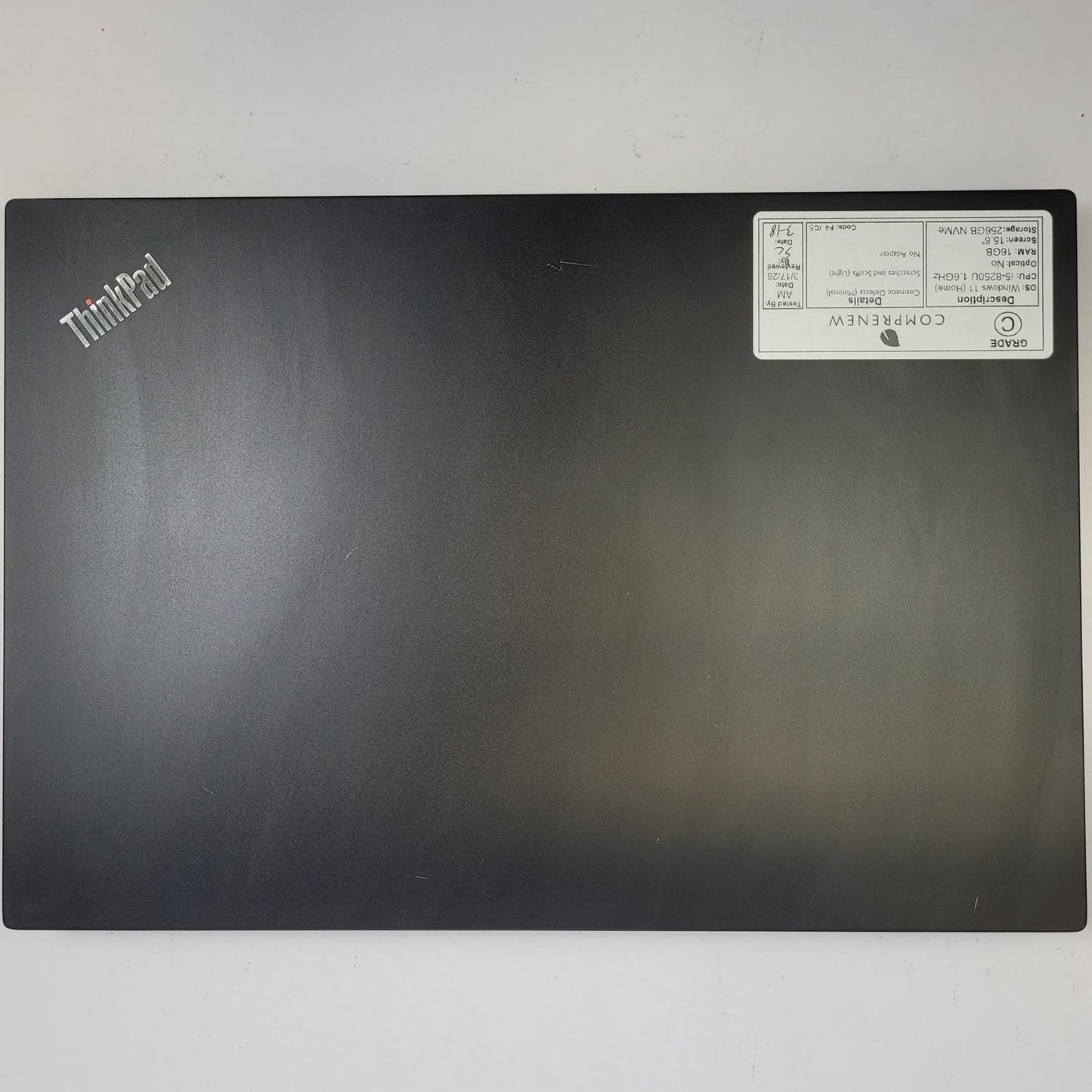 LENOVO THINKPAD E580 Win 11 Home i5-8250U 16GB RAM 256GB NVMe | Grade C | 14731