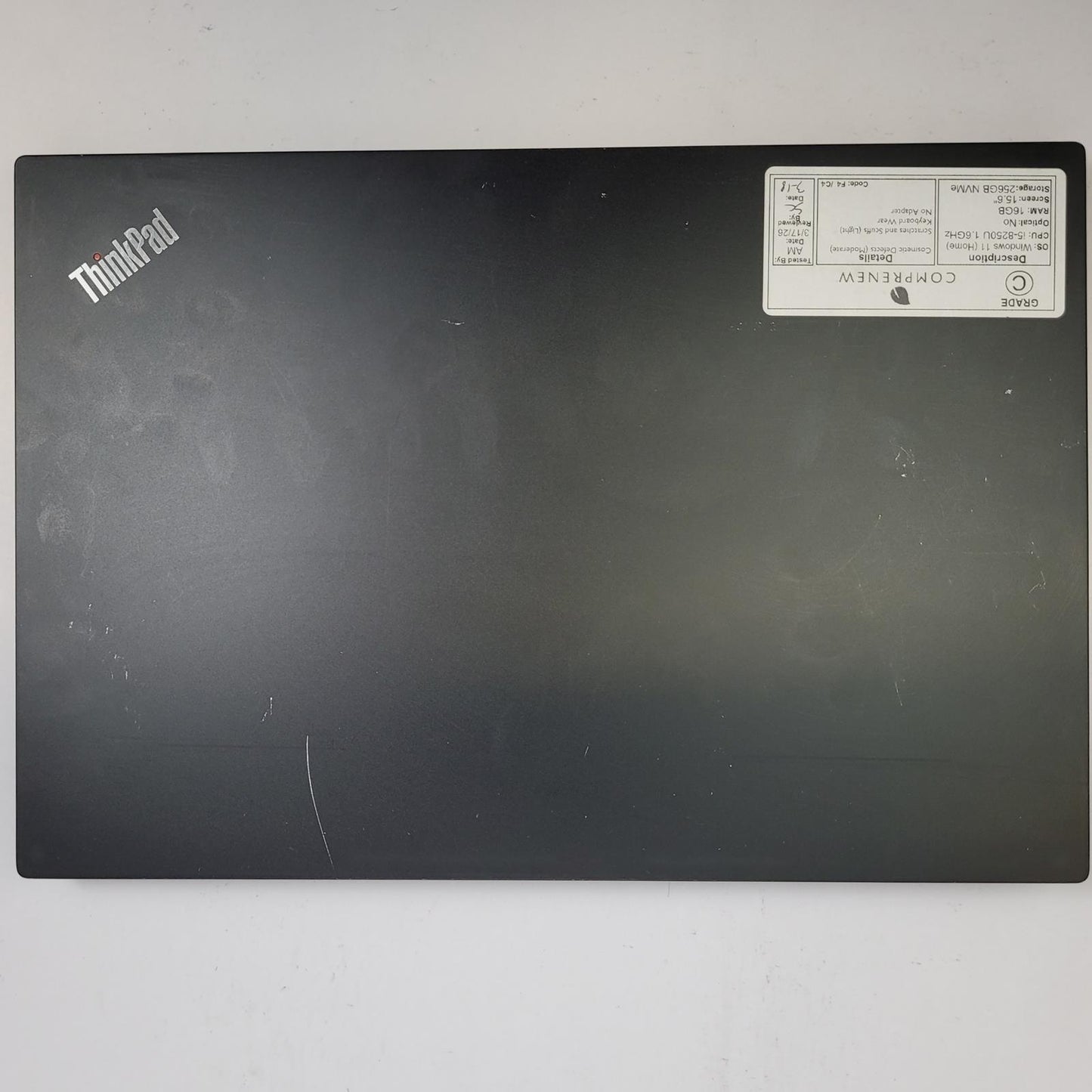LENOVO THINKPAD E580 Windows 11 Home i5 8250U 16GB RAM 256GB NVMe | Grade C |