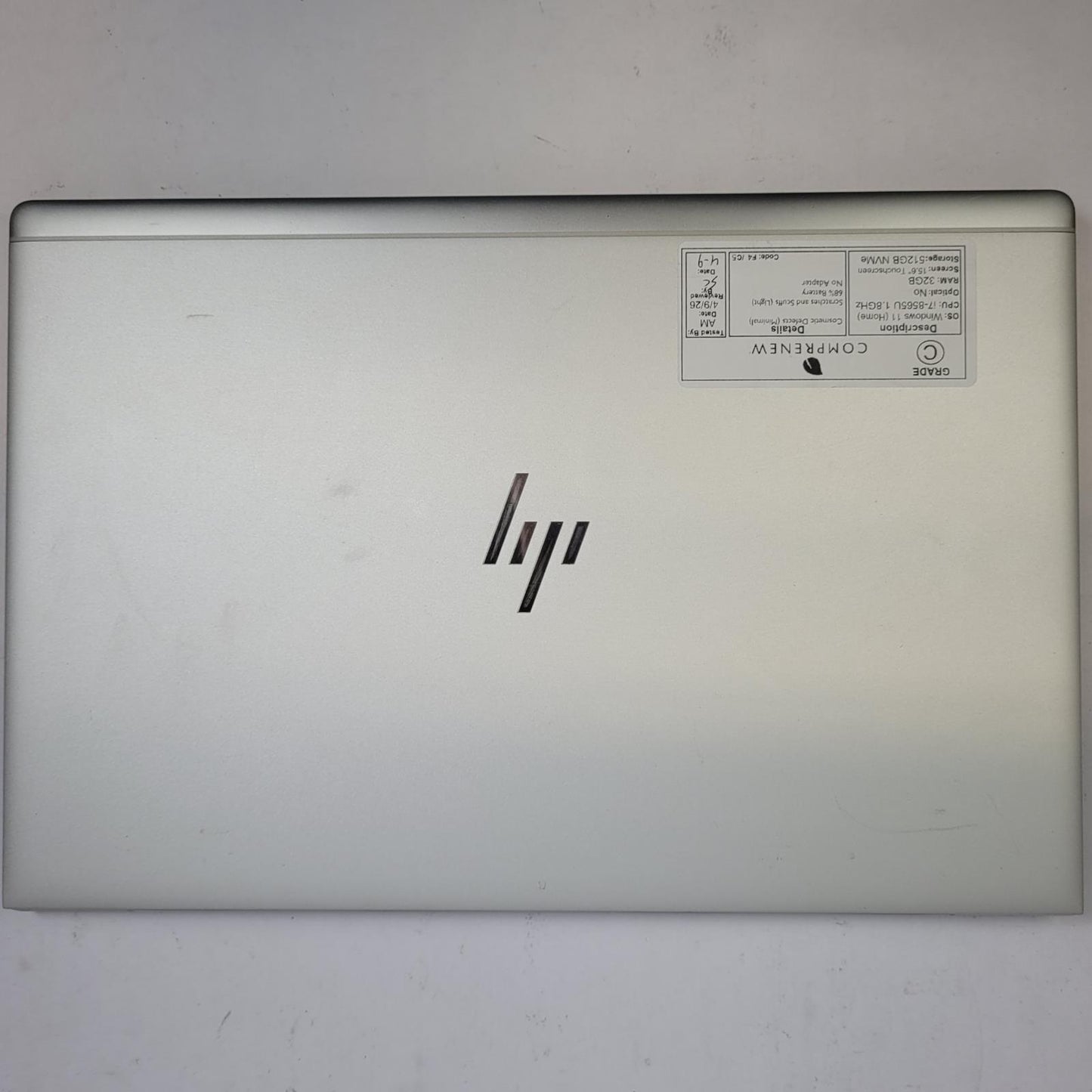 HP EliteBook 850 G6 Windows 11 Home Core i7 8565U 32GB RAM 512GB NVME | Grade C|