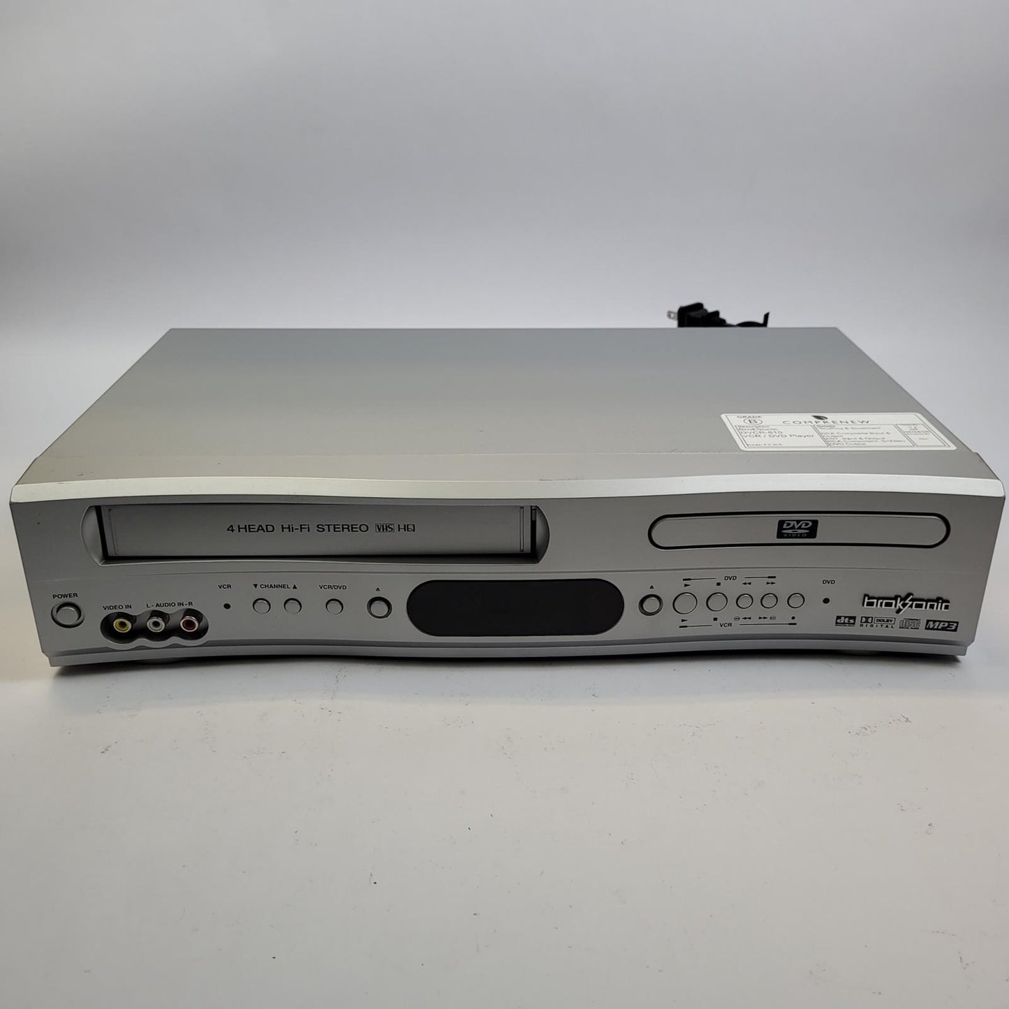 Broksonic DVCR-810 4-Head Hi-Fi Stereo DVD VCR Combo | Grade B
