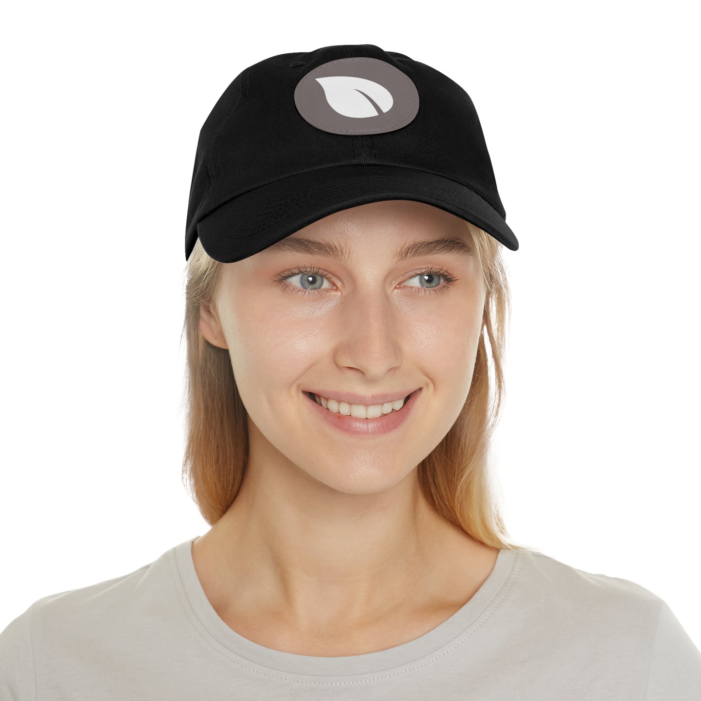 Eco-Friendly Dad Hat with Leather Patch, Casual Cap for Outdoor Adventures, Perfect Gift for Nature Lovers, Birthday and Father’s Day