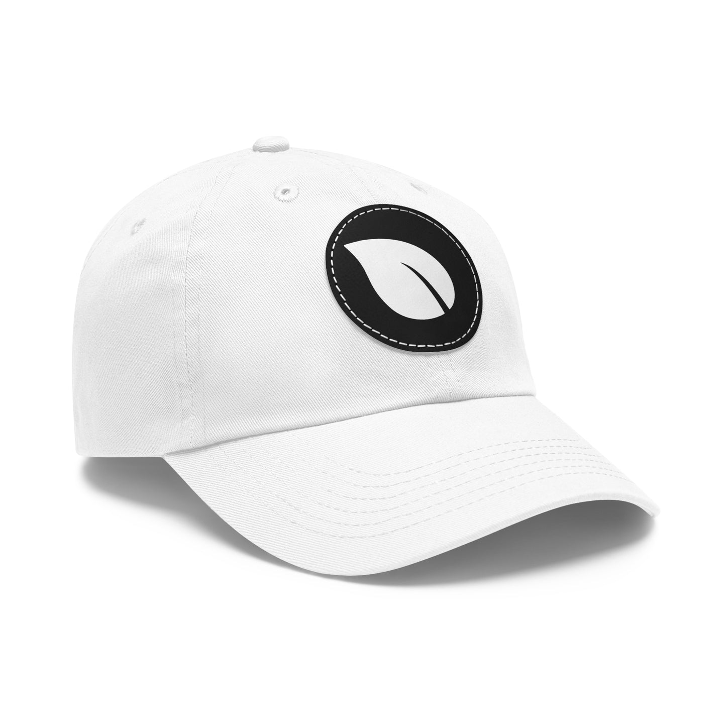 Eco-Friendly Dad Hat with Leather Patch, Casual Cap for Outdoor Adventures, Perfect Gift for Nature Lovers, Birthday and Father’s Day