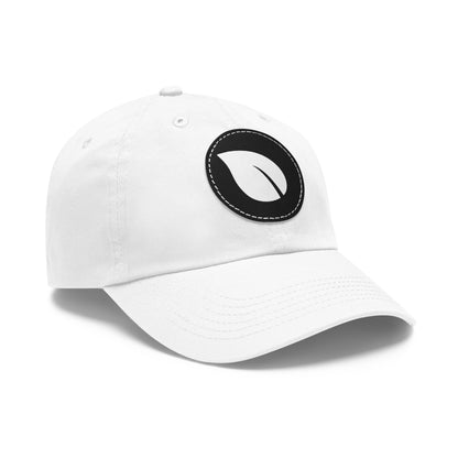 Eco-Friendly Dad Hat with Leather Patch, Casual Cap for Outdoor Adventures, Perfect Gift for Nature Lovers, Birthday and Father’s Day