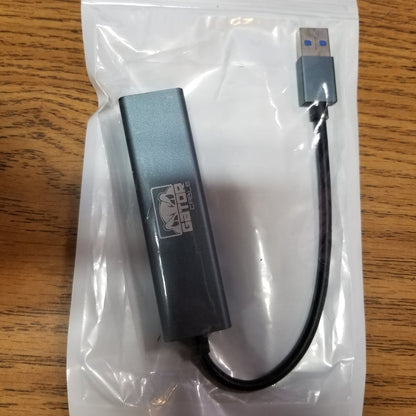 GatorCable USB 3.0 Gigabit Ethernet Network Adapter with 3x USB 3.0 Ports