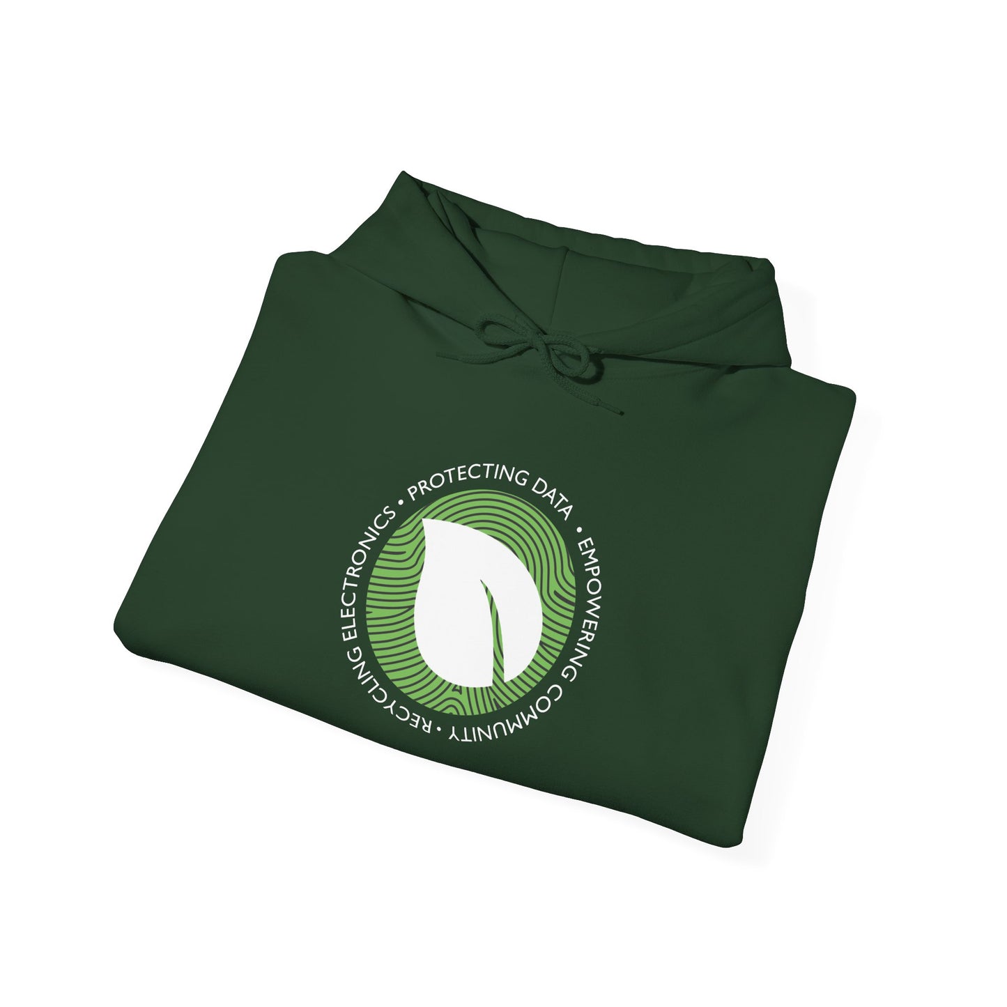 Eco-Friendly Leaf Printed Unisex Heavy Blend™ Hooded Sweatshirt
